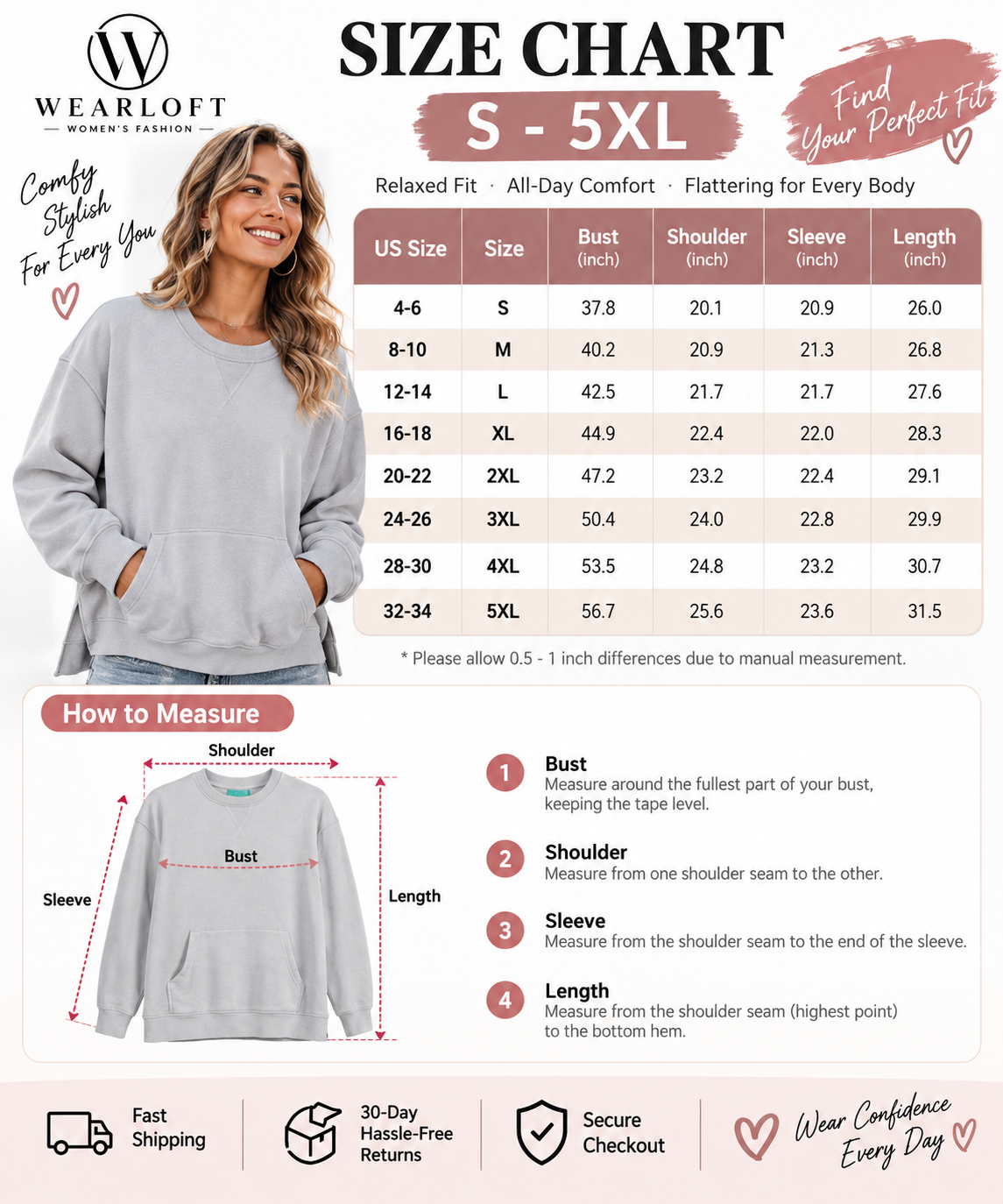 🔥 LAST DAY FALL SALE | 10 FOR ONLY $24.99! Women’s Pigment-Dyed Cozy Crewneck Sweatshirts