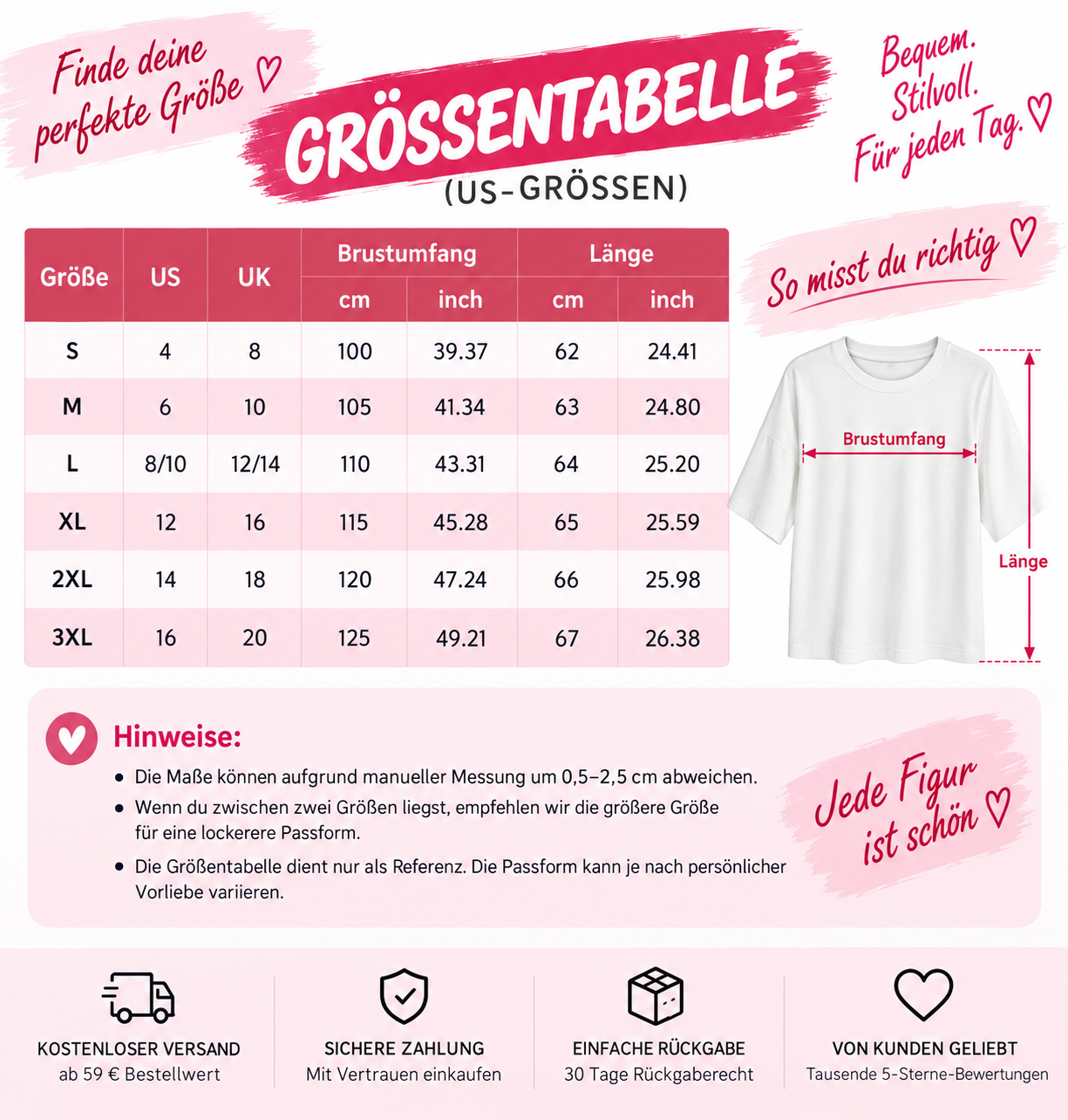 🔥 22 FÜR NUR 32,99 €! Damen-Shirts mit Rundhalsausschnitt & lockerem Schnitt – 22 Farben zur Auswahl! Nur für kurze Zeit im SALE! 🛍️