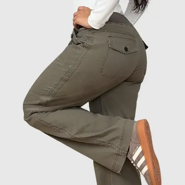 🔥 8 Hosen für nur 24,99 € – Damenhose mit hoher Elastizität, mittelhohem Bund und geradem Bein.