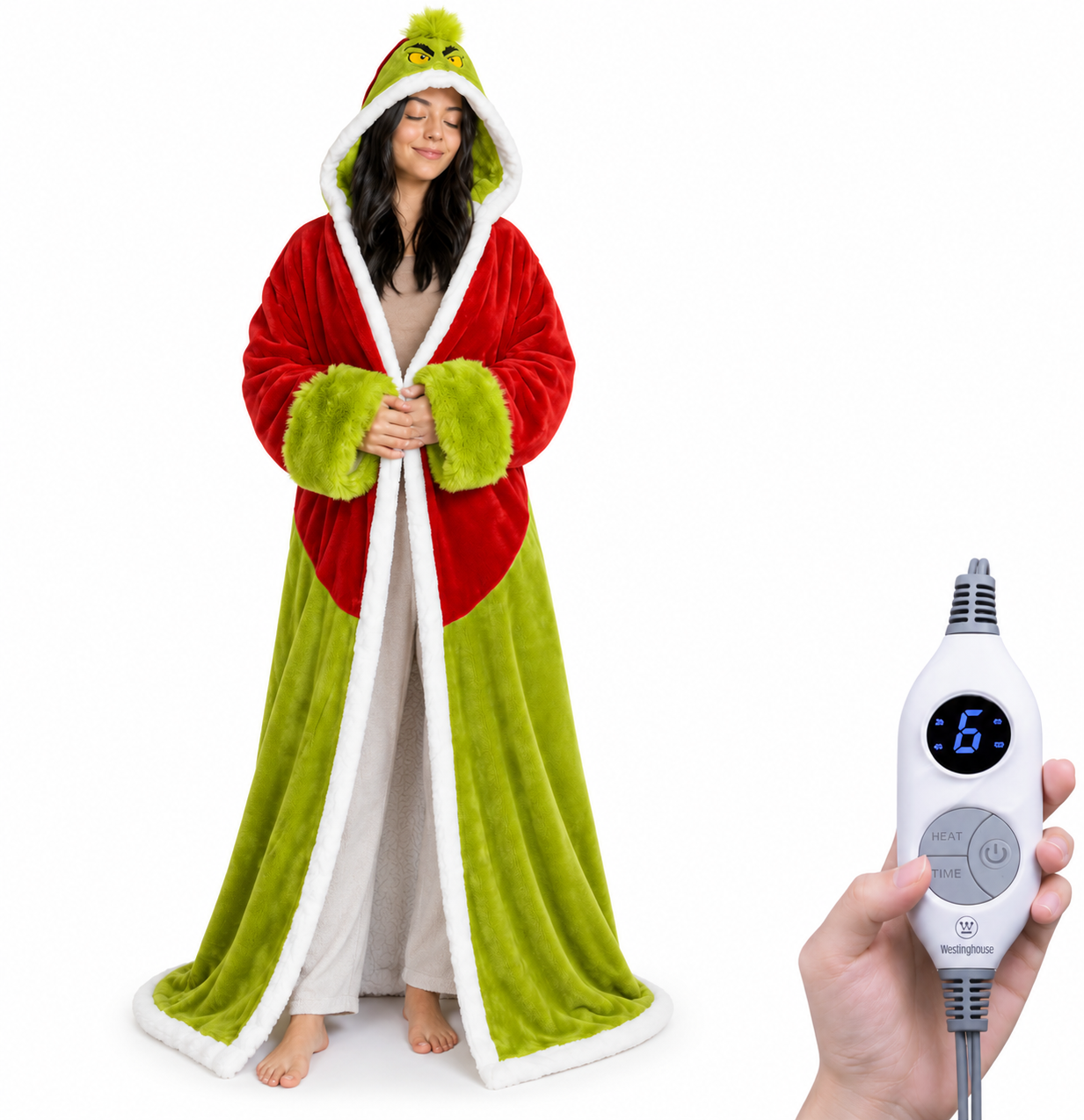 🔥 12 FOR ONLY $29.99! Heated Sherpa Wrap with Foot Pocket – Cozy Warmth, Overheat Protection & Auto Shut-Off