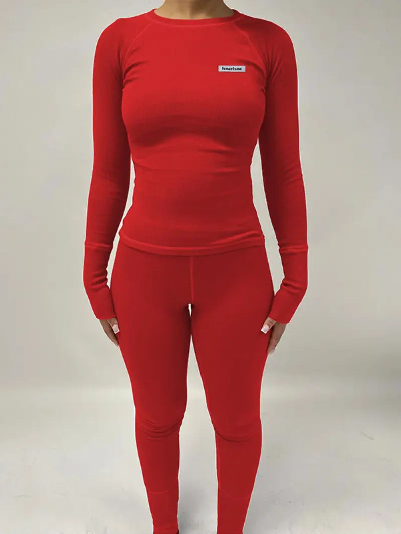 Women's Letter Patched Raglan Sleeve Knitted Tee & Skinny Pants Set, Casual Long Sleeve Round Neck T-shirt & Trousers Two-piece Set Casual Style Set for Fall & Winter Outfit Womenswear Clothes Women's Letter Patched Raglan Sleeve Knitted Tee & Skinny Pants Set, Casual Long Sleeve Round Neck T-shirt & Trousers Two-piece Set Casual Style Set for Fall & Winter Outfit Womenswear Clothes