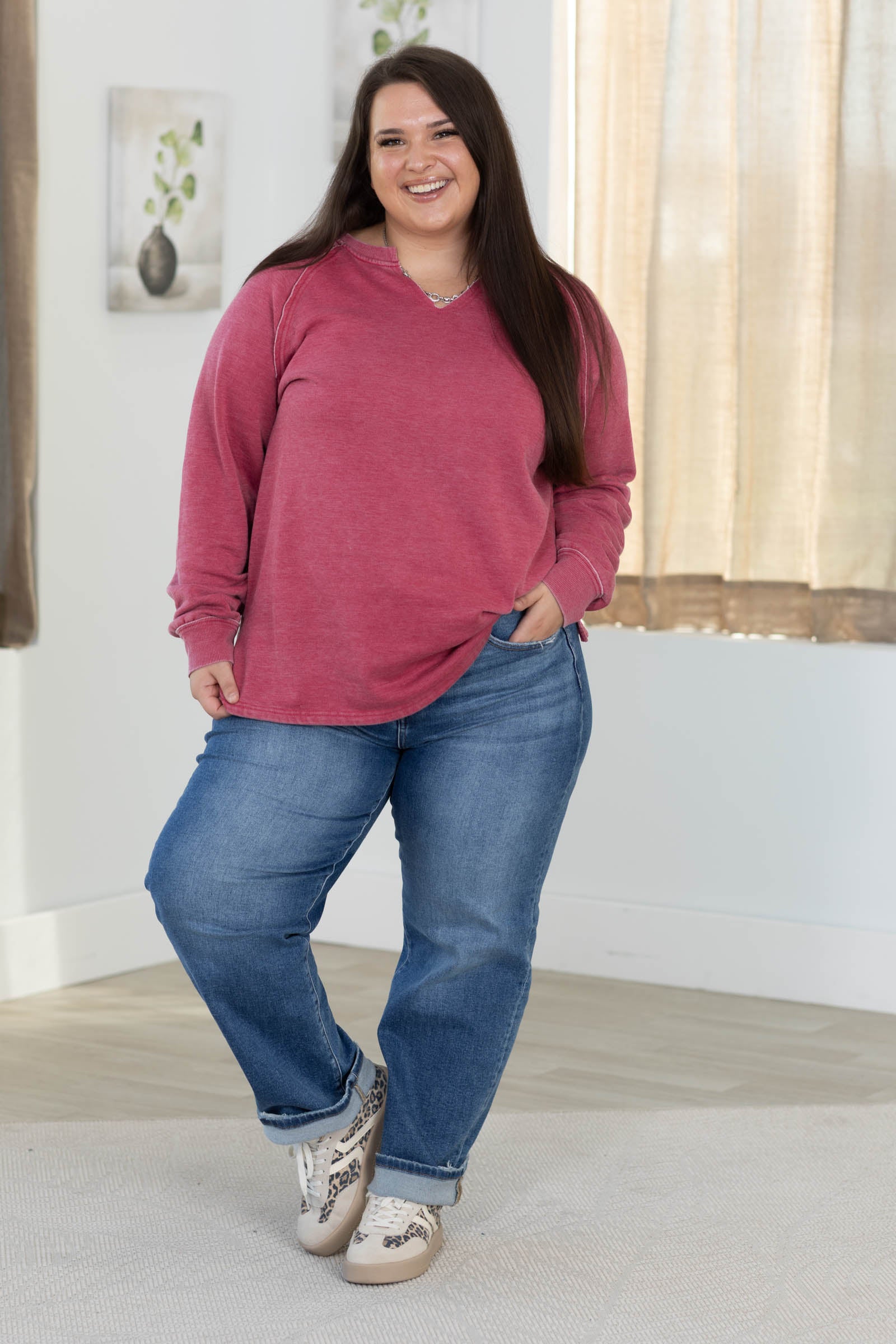 🔥 Limited-Time Deal – Cozy Campfire Notch Neck Sweatshirt