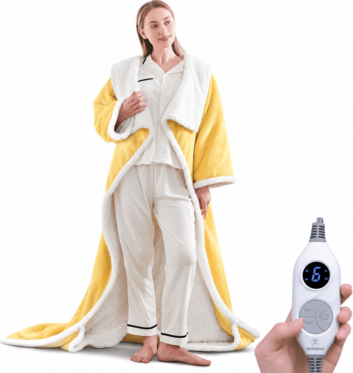🔥 12 FOR ONLY $29.99! Heated Sherpa Wrap with Foot Pocket – Cozy Warmth, Overheat Protection & Auto Shut-Off