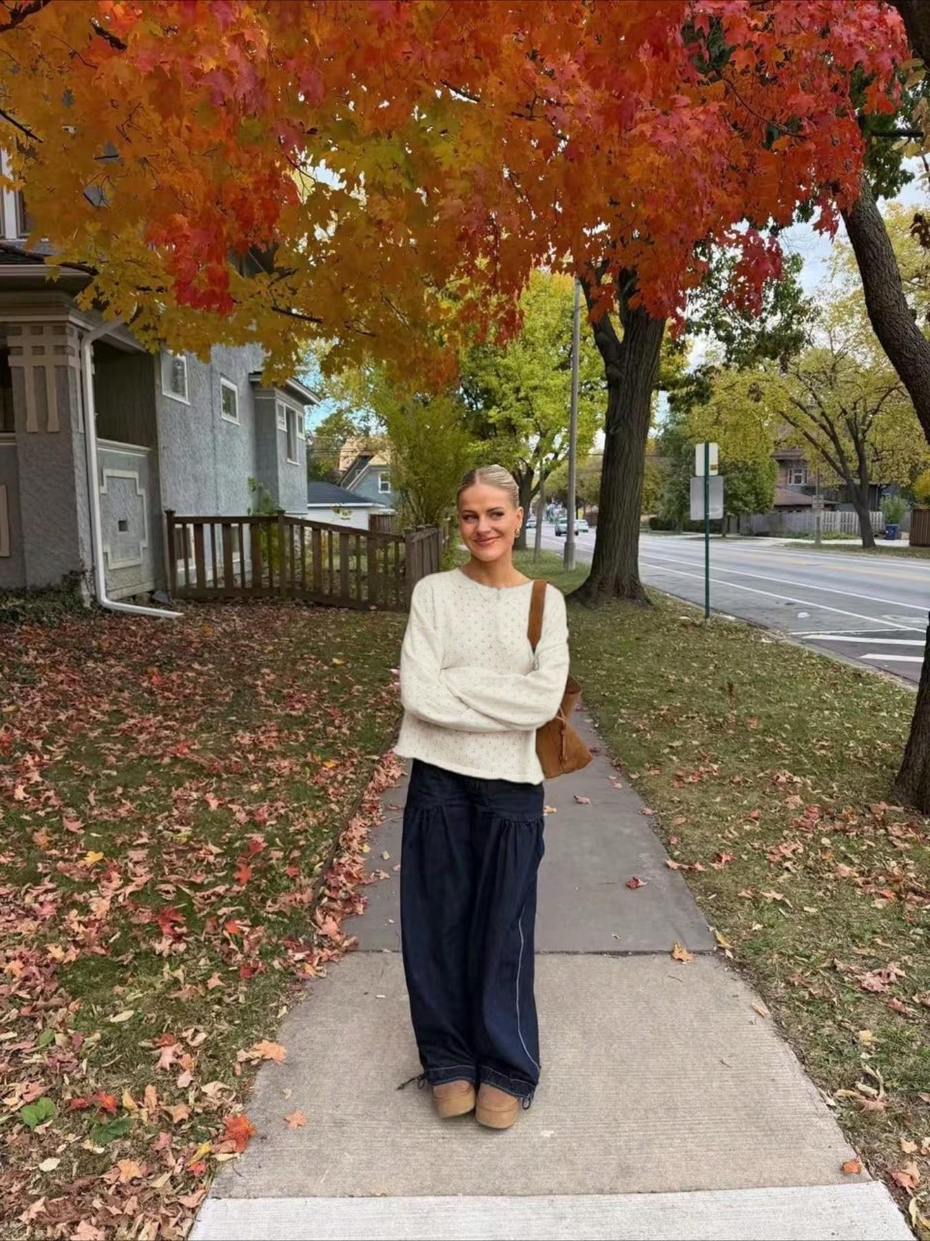 New Women's Y2K Elegant Pullover, Long Sleeve Fitted Knit Top, Soft Campus Wear, Perfect for Spring, Fall, Winter