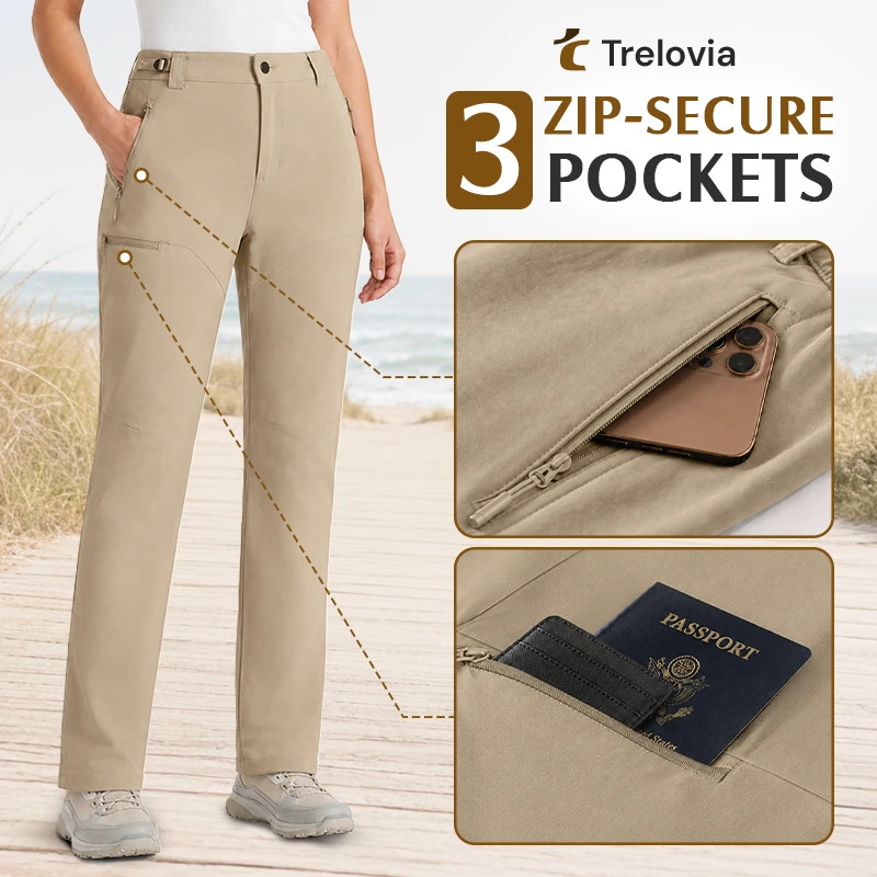 Trelovia - Women's Stretch Flex-Fit Outdoor Utility Pants