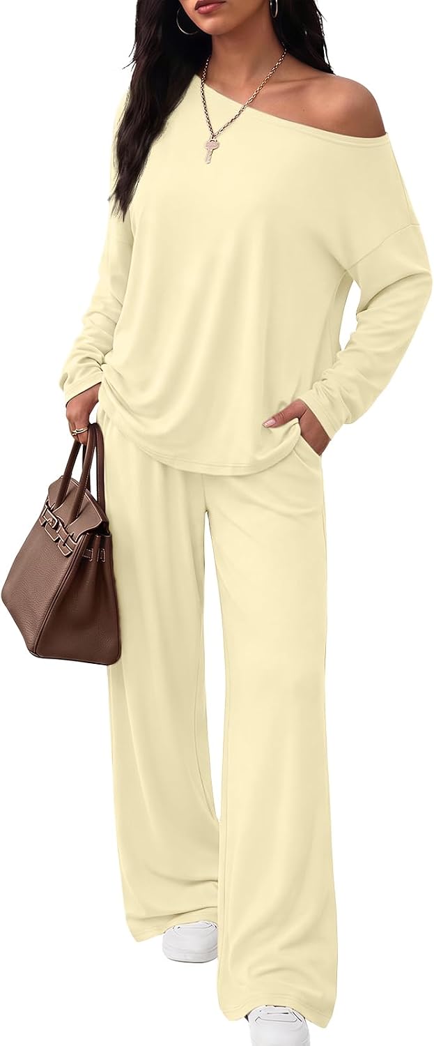 Trendy Queen 2 Piece Lounge Sets for Women 2026 Fall Outfits Sweat Sets