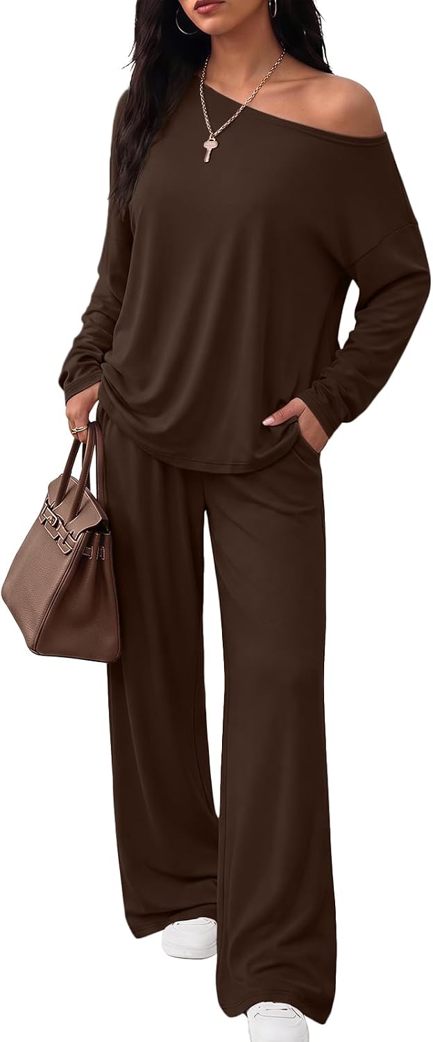 Trendy Queen 2 Piece Lounge Sets for Women 2026 Fall Outfits Sweat Sets