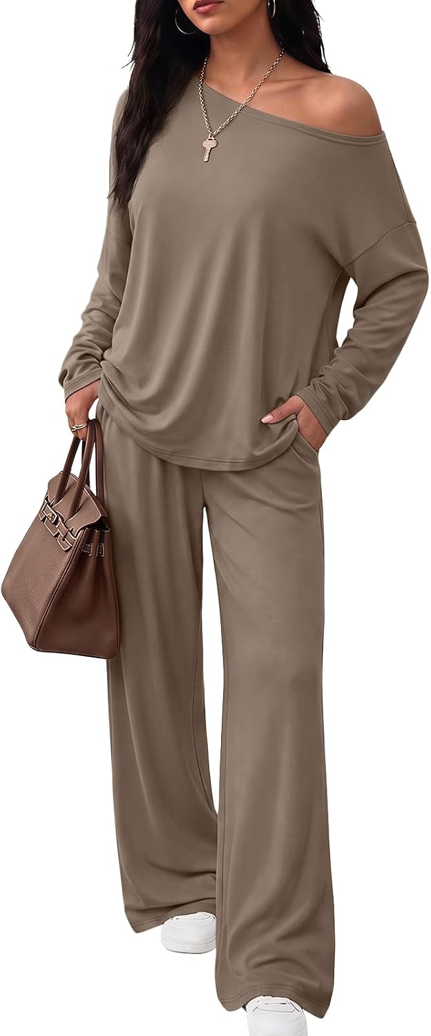 Trendy Queen 2 Piece Lounge Sets for Women 2026 Fall Outfits Sweat Sets