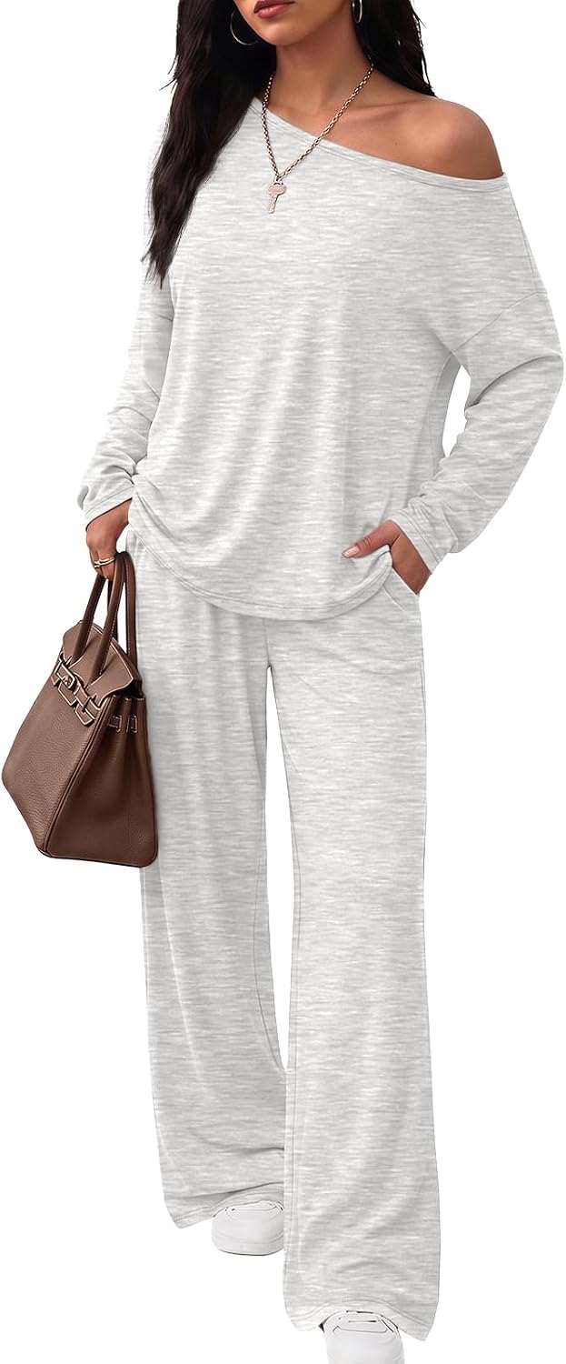 Trendy Queen 2 Piece Lounge Sets for Women 2026 Fall Outfits Sweat Sets