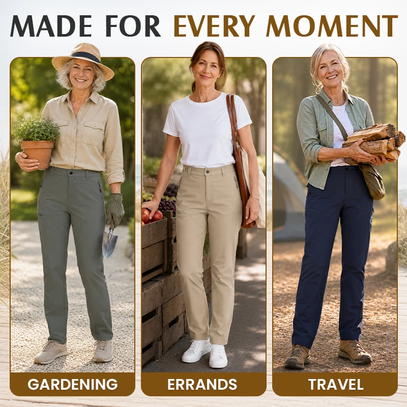 Trelovia - Women's Stretch Flex-Fit Outdoor Utility Pants