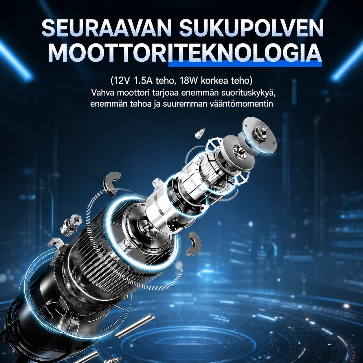 Monitoiminen kotitalousompelukone, jossa on kaksoislanka, kaksoisneula ja 45 ommelvaihtoehtoa.