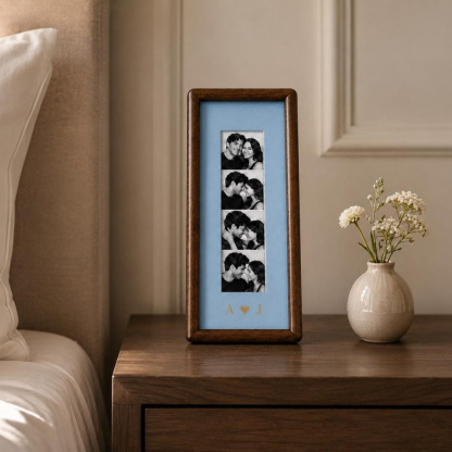 Personalized Couple Photo Strip Frame – Custom Memory Keepsake