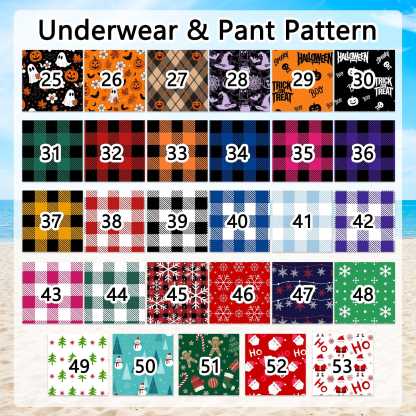 Funny Fake Butt Pajama Pants, Custom Prank Underwear Print Lounge Pants, Novelty Gag Gift for Men and Women