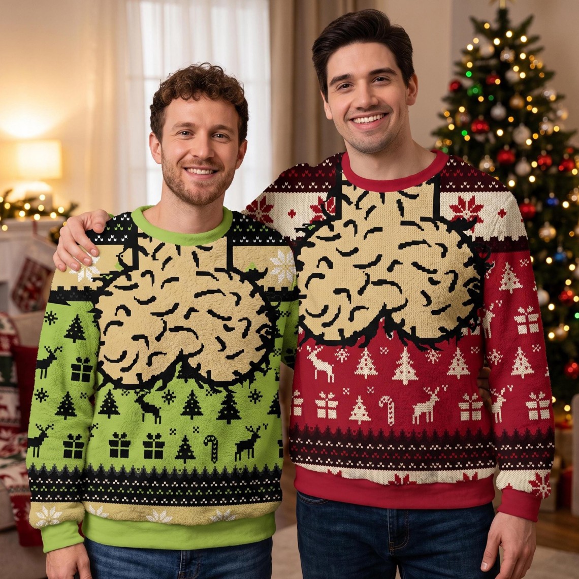 Cockmas funny Christmas sweater