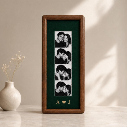 Personalized Couple Photo Strip Frame – Custom Memory Keepsake