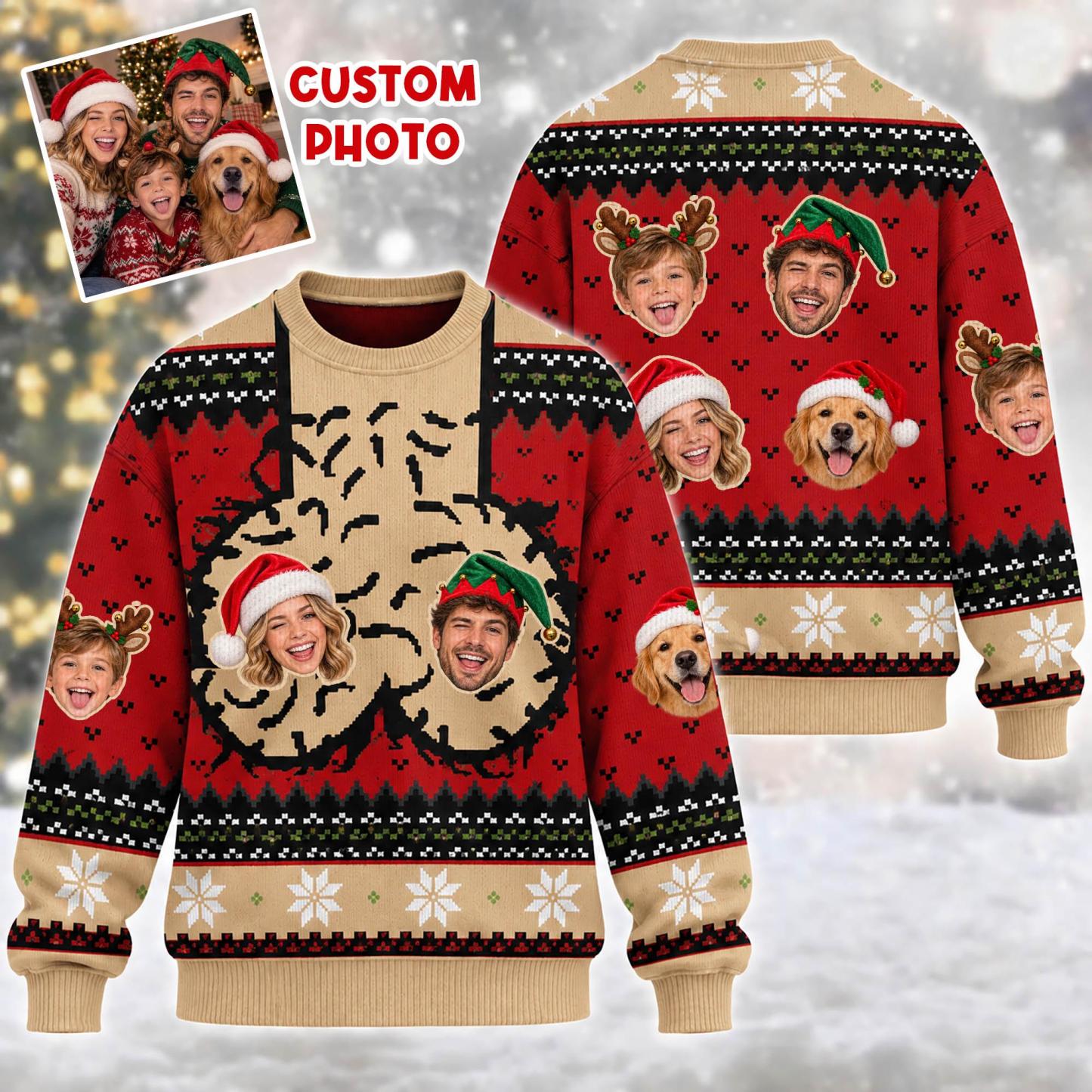 Personalized Merry Cockmas Christmas Sweatshirt, Custom Funny Christmas Shirt, Naughty Holiday Gift