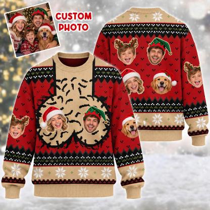 Personalized Merry Cockmas Christmas Sweatshirt, Custom Funny Christmas Shirt, Naughty Holiday Gift