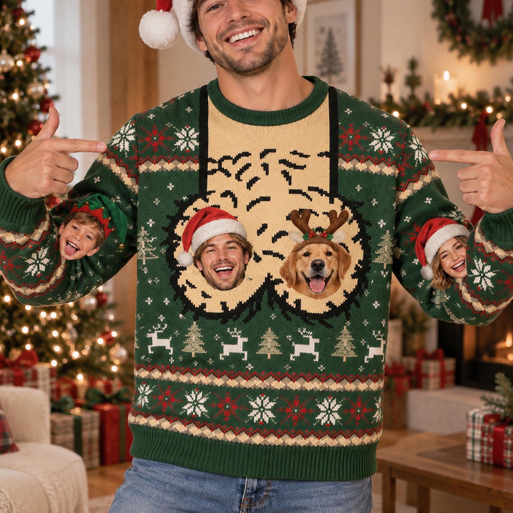 Personalized Merry Cockmas Christmas Sweatshirt, Custom Funny Christmas Shirt, Naughty Holiday Gift