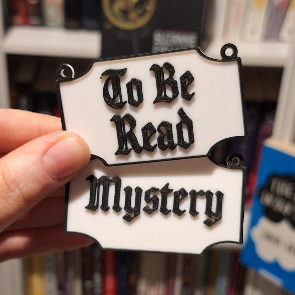 Personalized Bookshelf Genre Sign, Custom Home Library Decor, Book Nook Shelf Divider