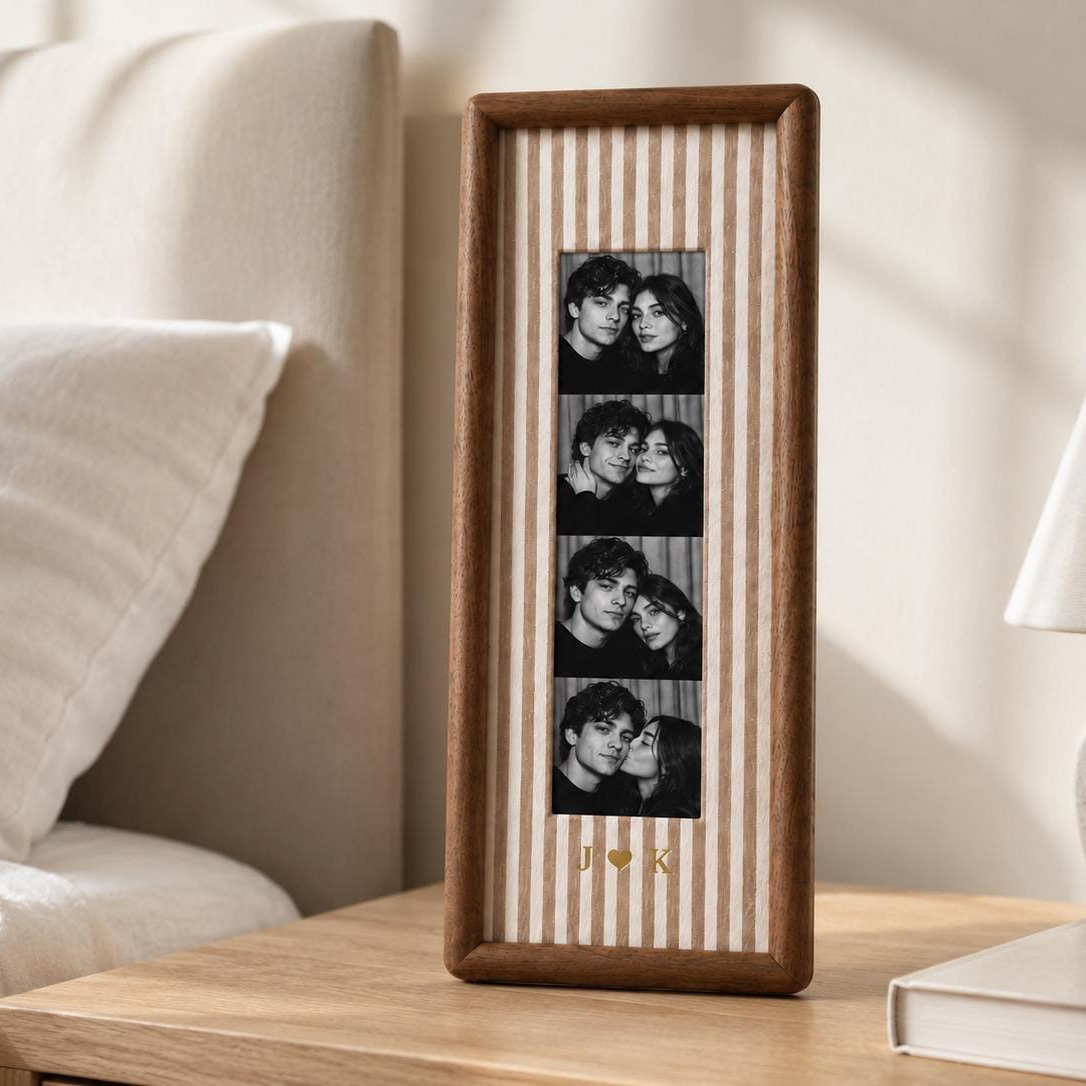 Personalized Photo Strip Frame – Custom Couple Keepsake & Wall Decor