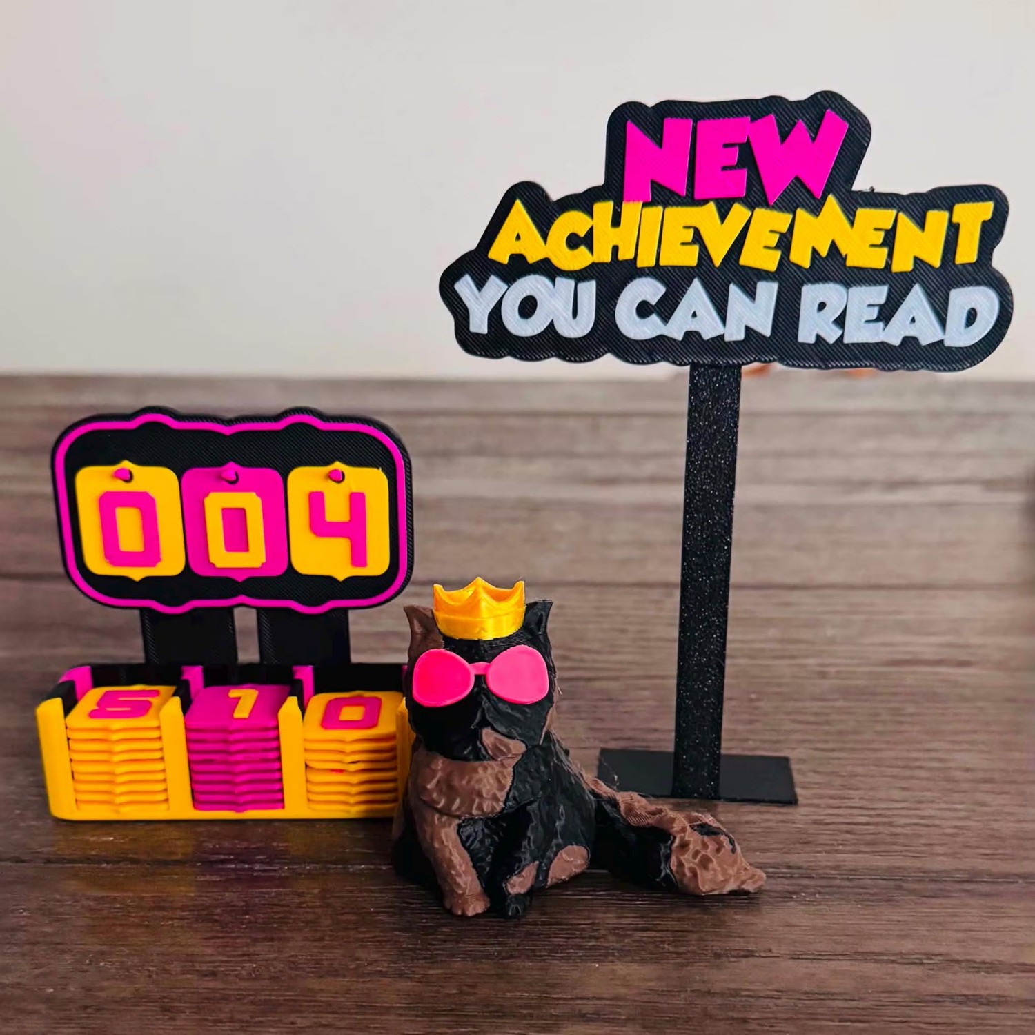 Princess Cat Book Tracker, Books Read This Year Counter, Cute Reading Decor for Book Lovers