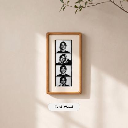 Personalized Photo Strip Frame, Solid Wood Picture Frame, Custom Photo Display