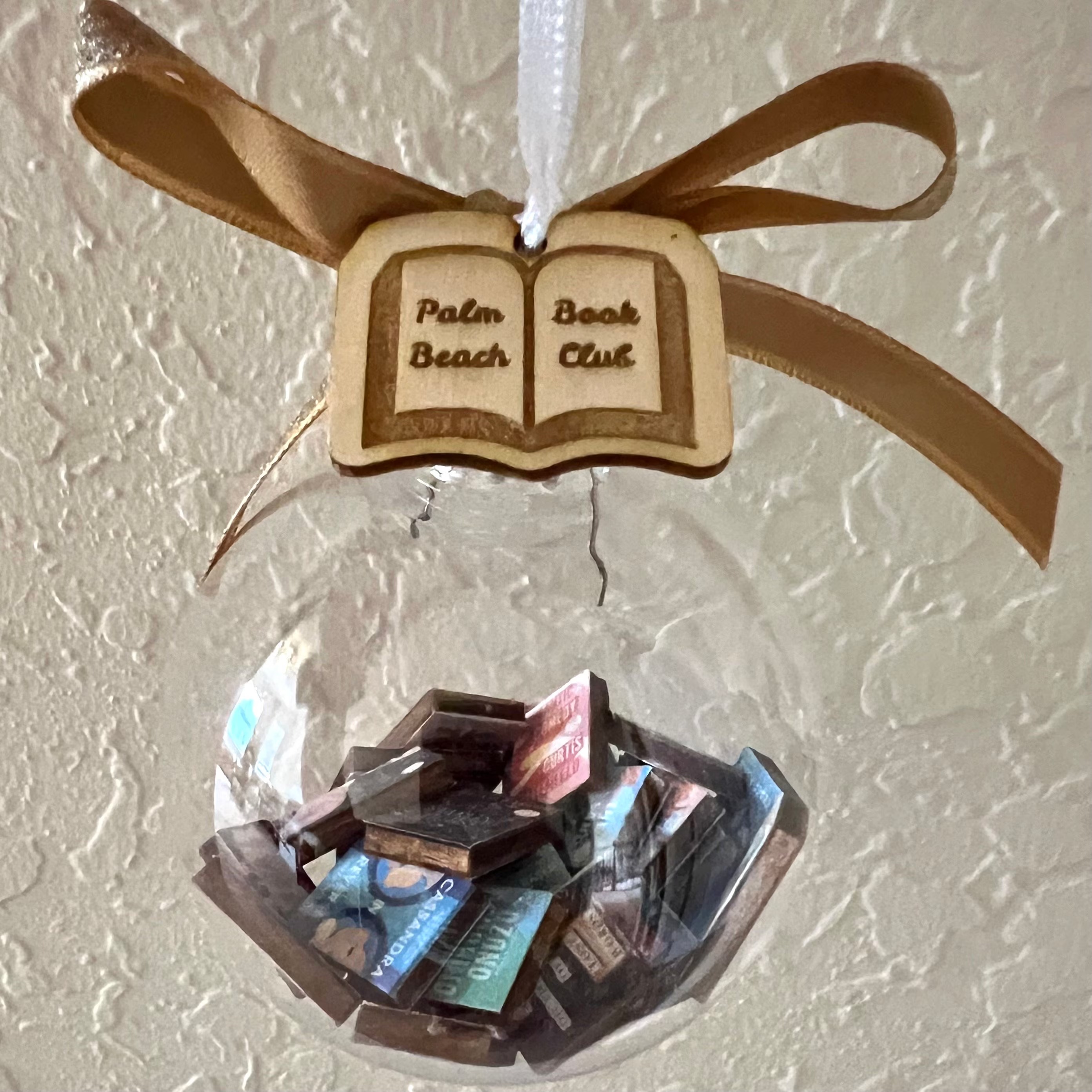 Personalized Year of Books Christmas Ornament, Custom Book Lover Keepsake