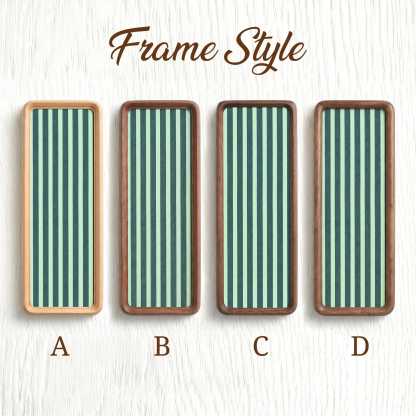 Personalized Photo Strip Frame, Fabric Mat Solid Wood Frame, Optional Photo Print