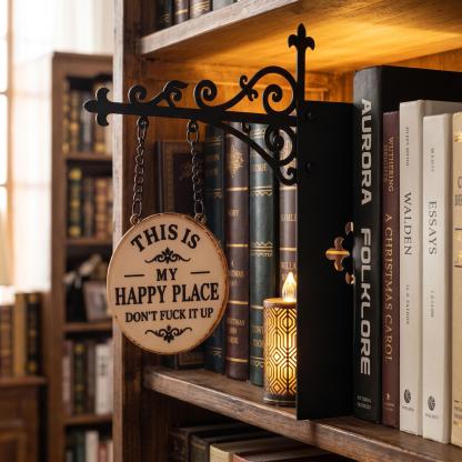 Halloween Ghost Bookshelf Lantern, Hanging Ghost Bookend & Spooky Book Nook Decor