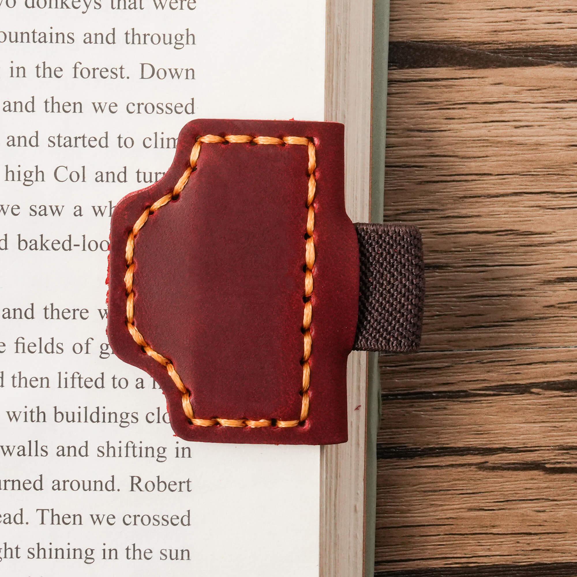 [Copy]Personalized Magnetic Leather Pen Holder, Custom Engraved Bookmark, Gift for Book Lovers