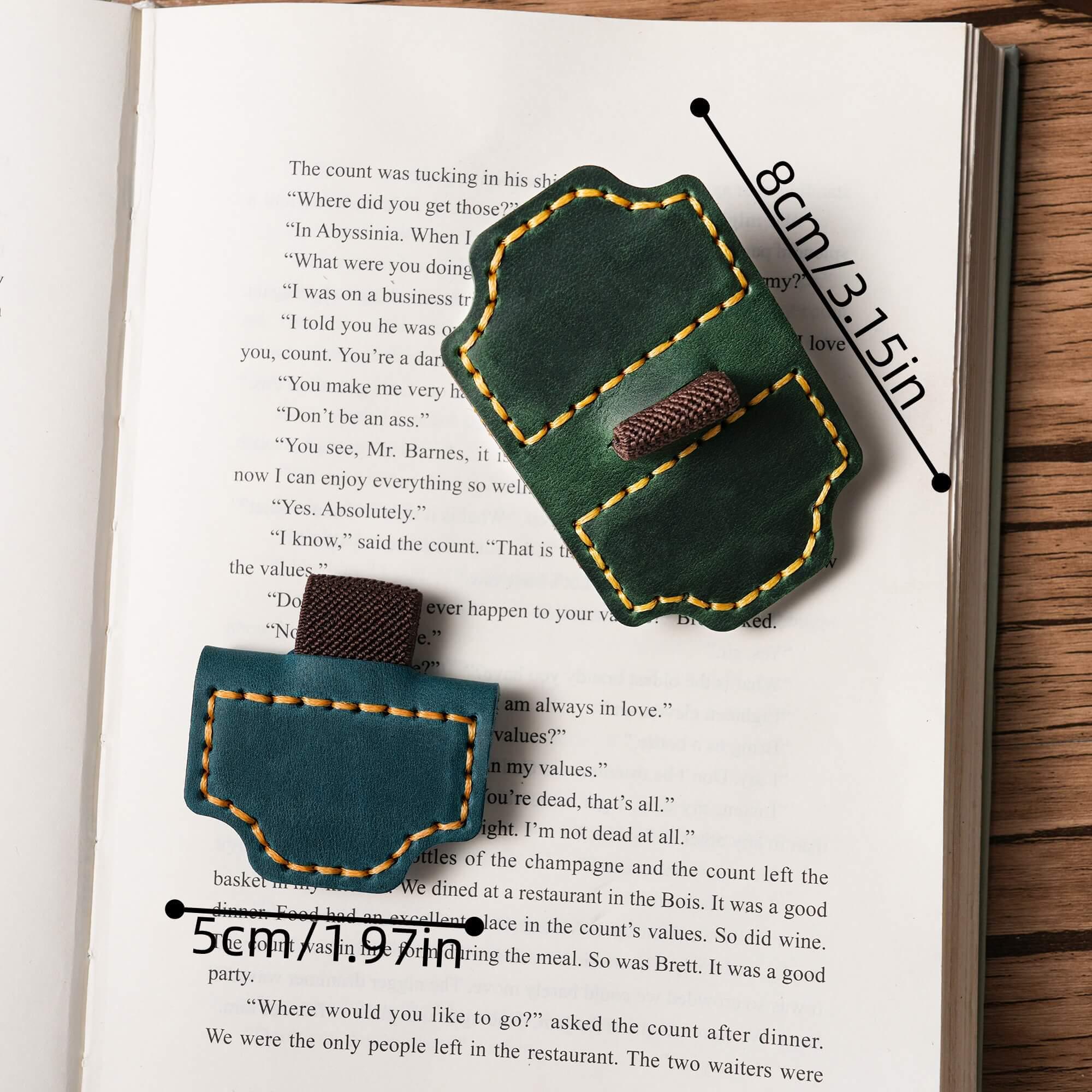 [Copy]Personalized Magnetic Leather Pen Holder, Custom Engraved Bookmark, Gift for Book Lovers