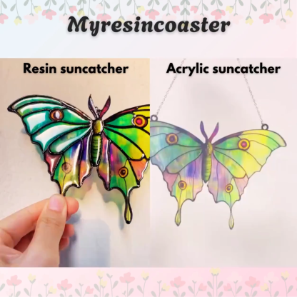 Personalized Princess Acrylic Suncatcher, Custom Name Faux Stained Glass Window Hanging, Fairytale Gift
