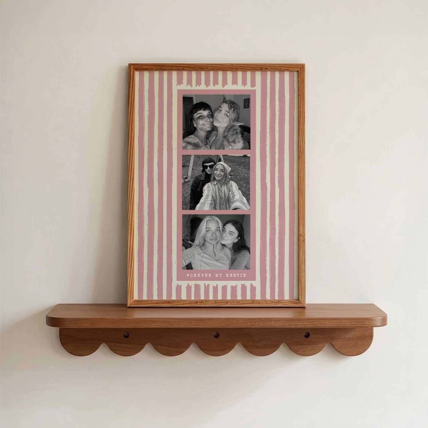 Personalized Photo Strip Print, Custom Photo Booth Print, Anniversary Gift for Couples, Best Friend Gift, Birthday Keepsake