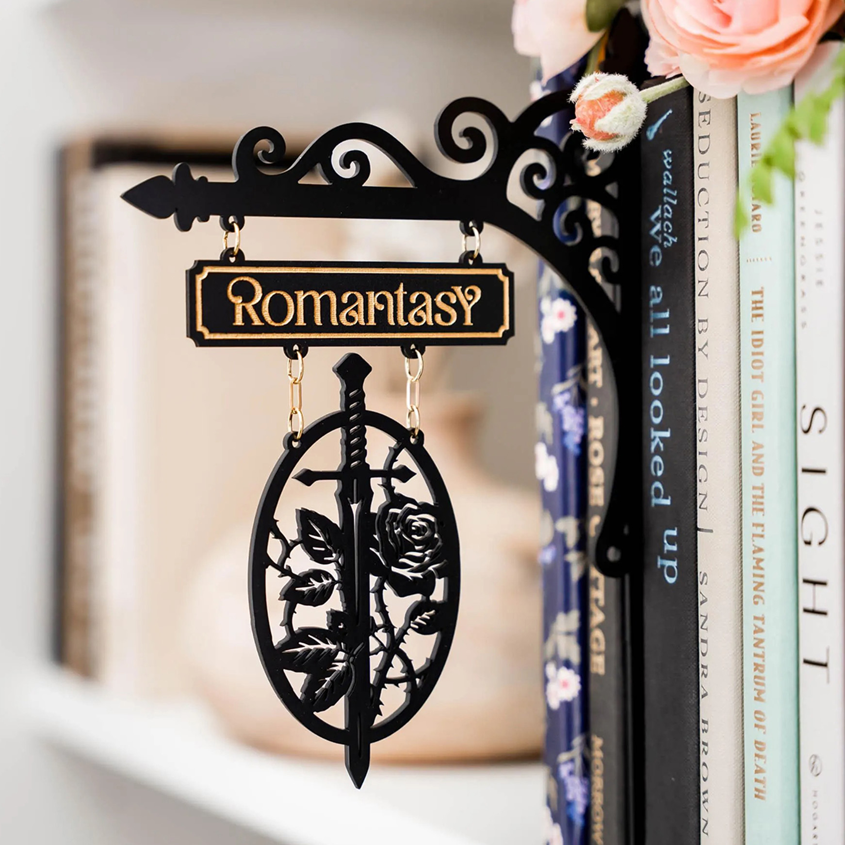 Personalized Fantasy Tavern Sign, Custom Bookshelf Decor, Night Court-Inspired Book Nook Sign, Gift for Fantasy Readers