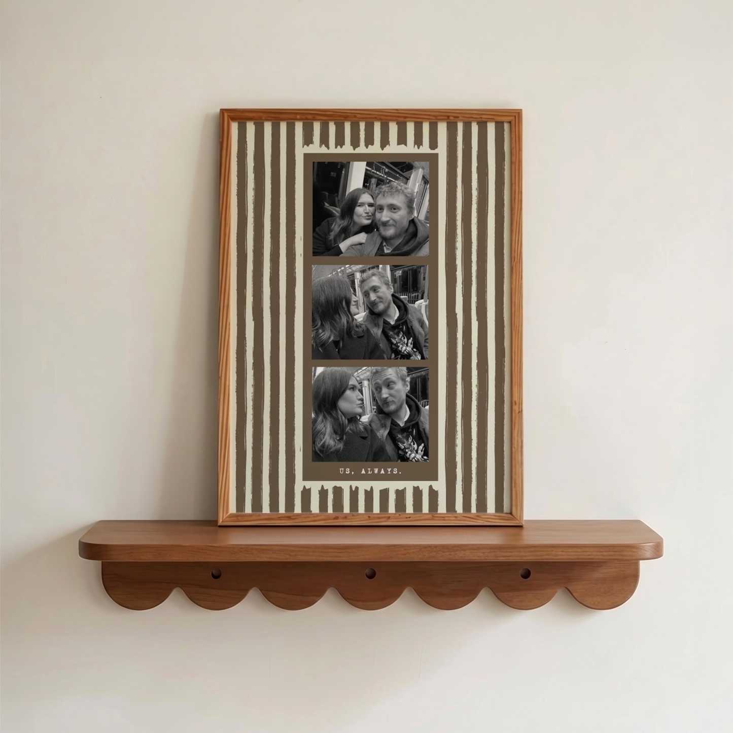 Personalized Photo Strip Print, Custom Photo Booth Print, Anniversary Gift for Couples, Best Friend Gift, Birthday Keepsake