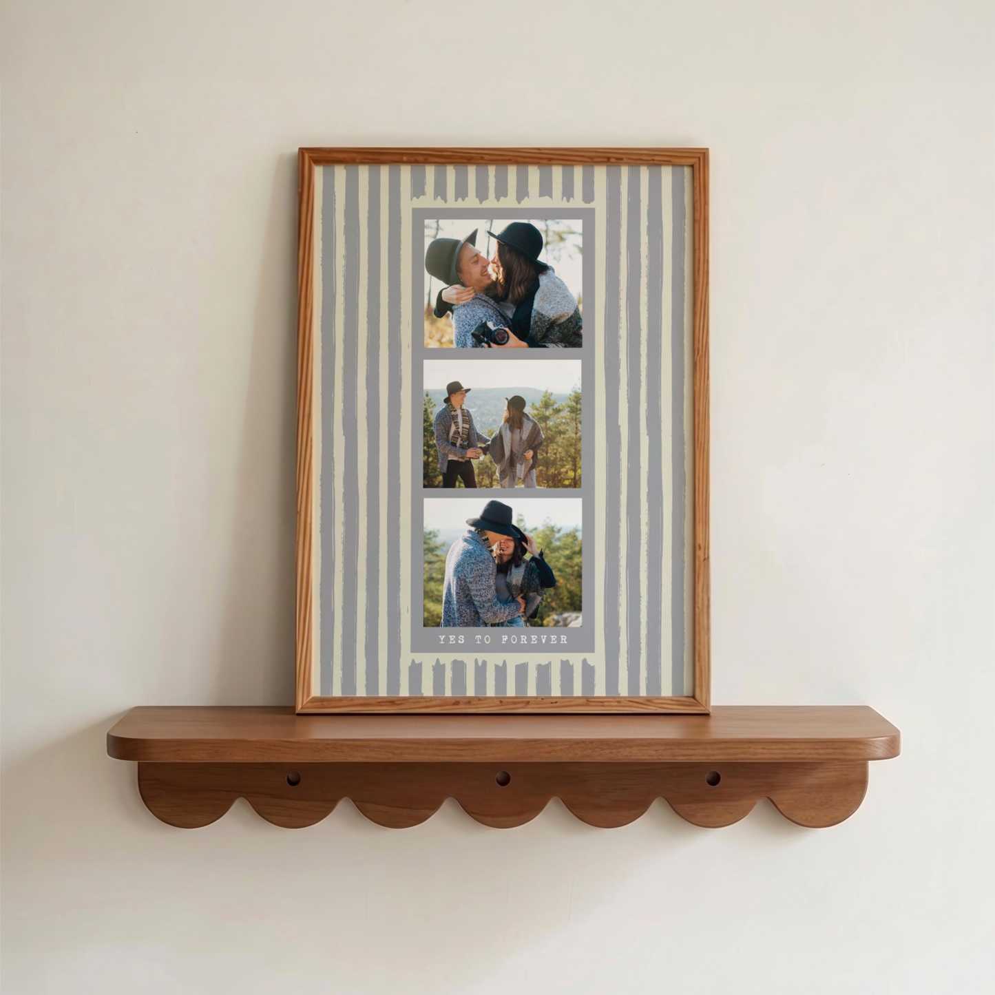 Personalized Photo Strip Print, Custom Photo Booth Print, Anniversary Gift for Couples, Best Friend Gift, Birthday Keepsake