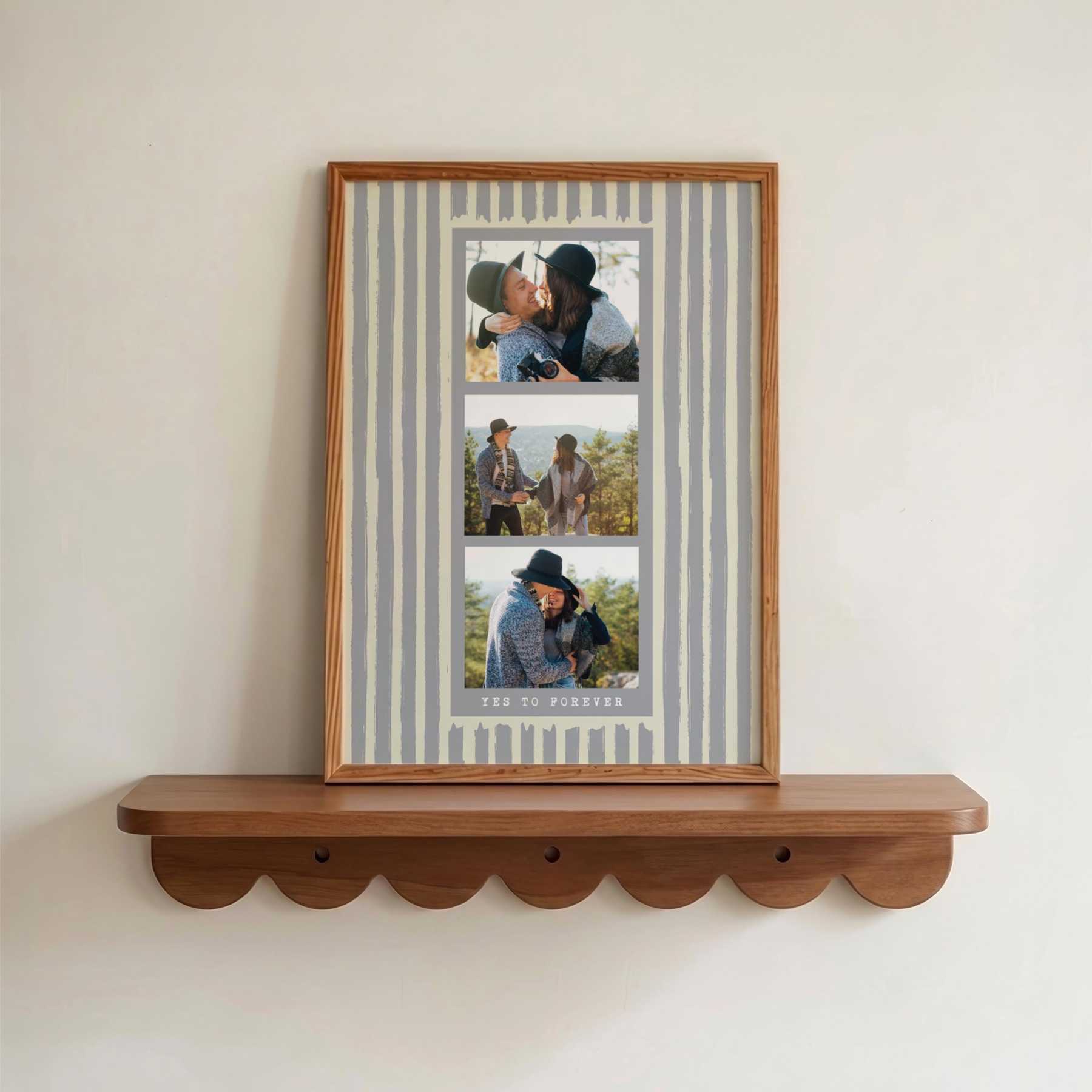 Personalized Photo Strip Print, Custom Photo Booth Print, Anniversary Gift for Couples, Best Friend Gift, Birthday Keepsake