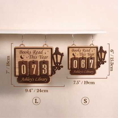 Personalized Book Tracker, Books Read This Year Counter, Custom Bookshelf Decor