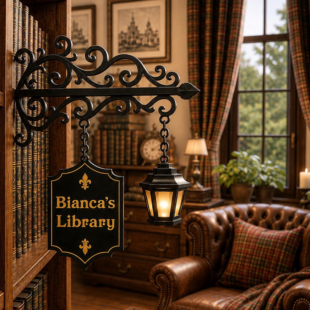 Personalized 3D Printed Ghost Bookshelf Lamp, Custom Library Decor