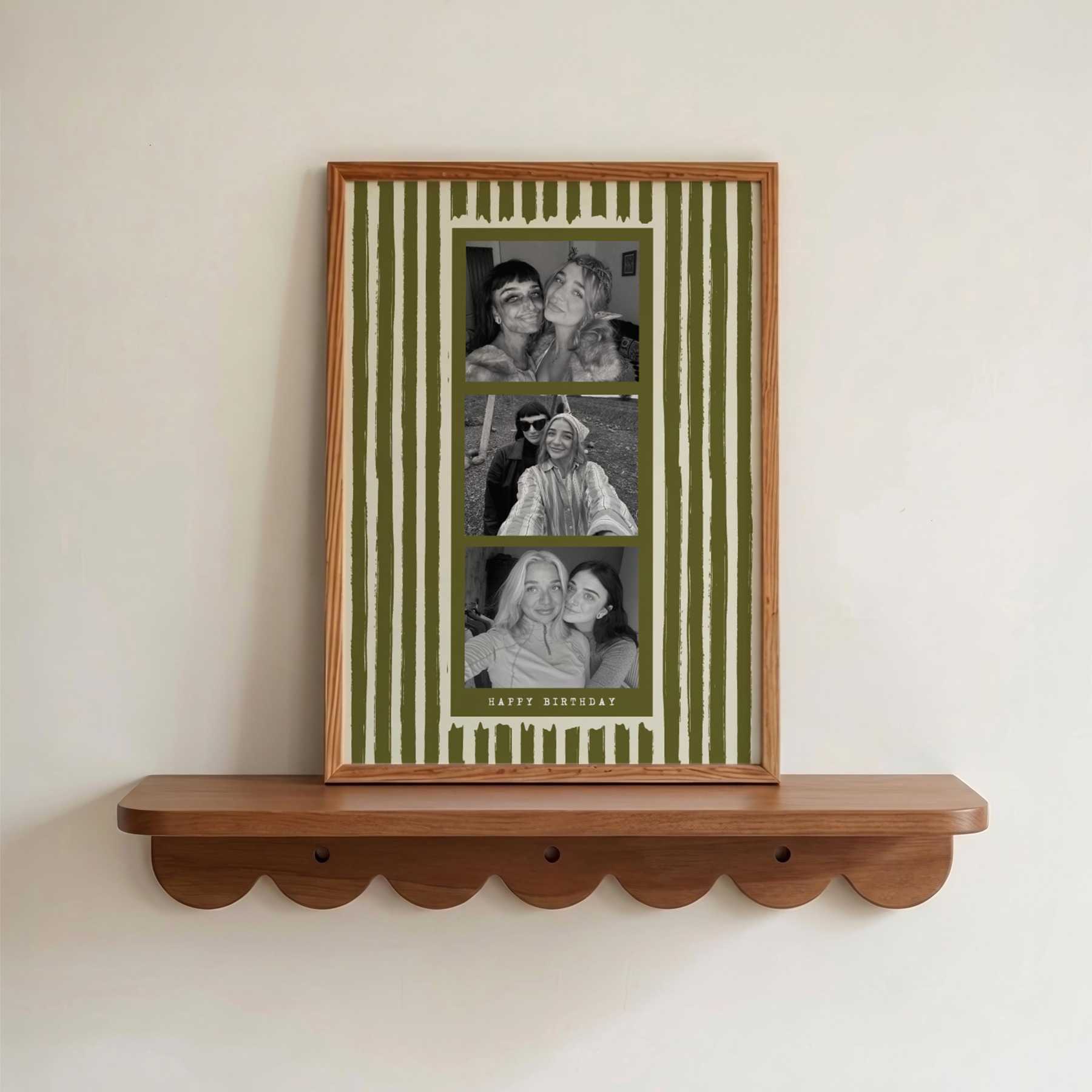 Personalized Photo Strip Print, Custom Photo Booth Print, Anniversary Gift for Couples, Best Friend Gift, Birthday Keepsake