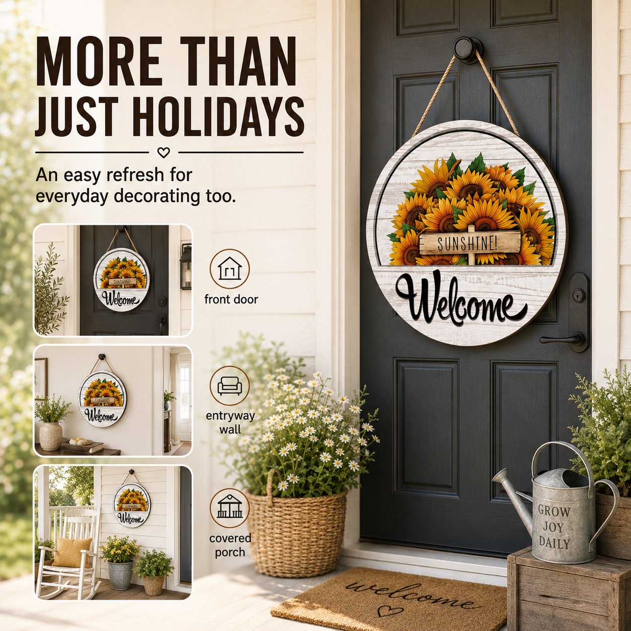 🔥Halloween Sale 50% OFF✨ Refresh Your Door All Year — 16 Designs