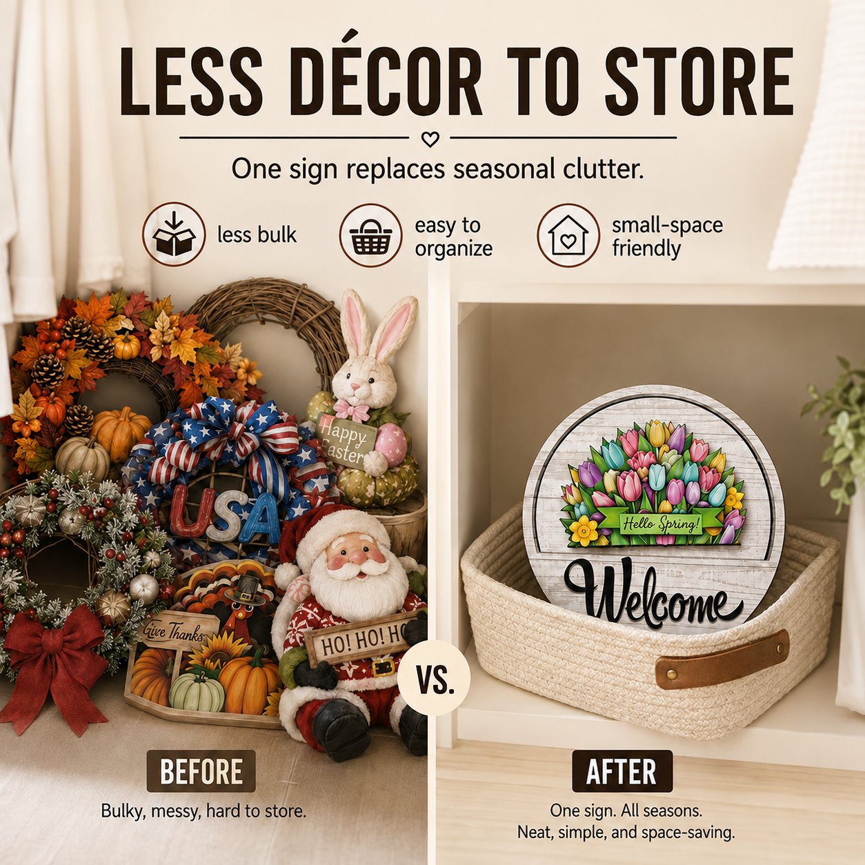 🔥Halloween Sale 50% OFF✨ Refresh Your Door All Year — 16 Designs