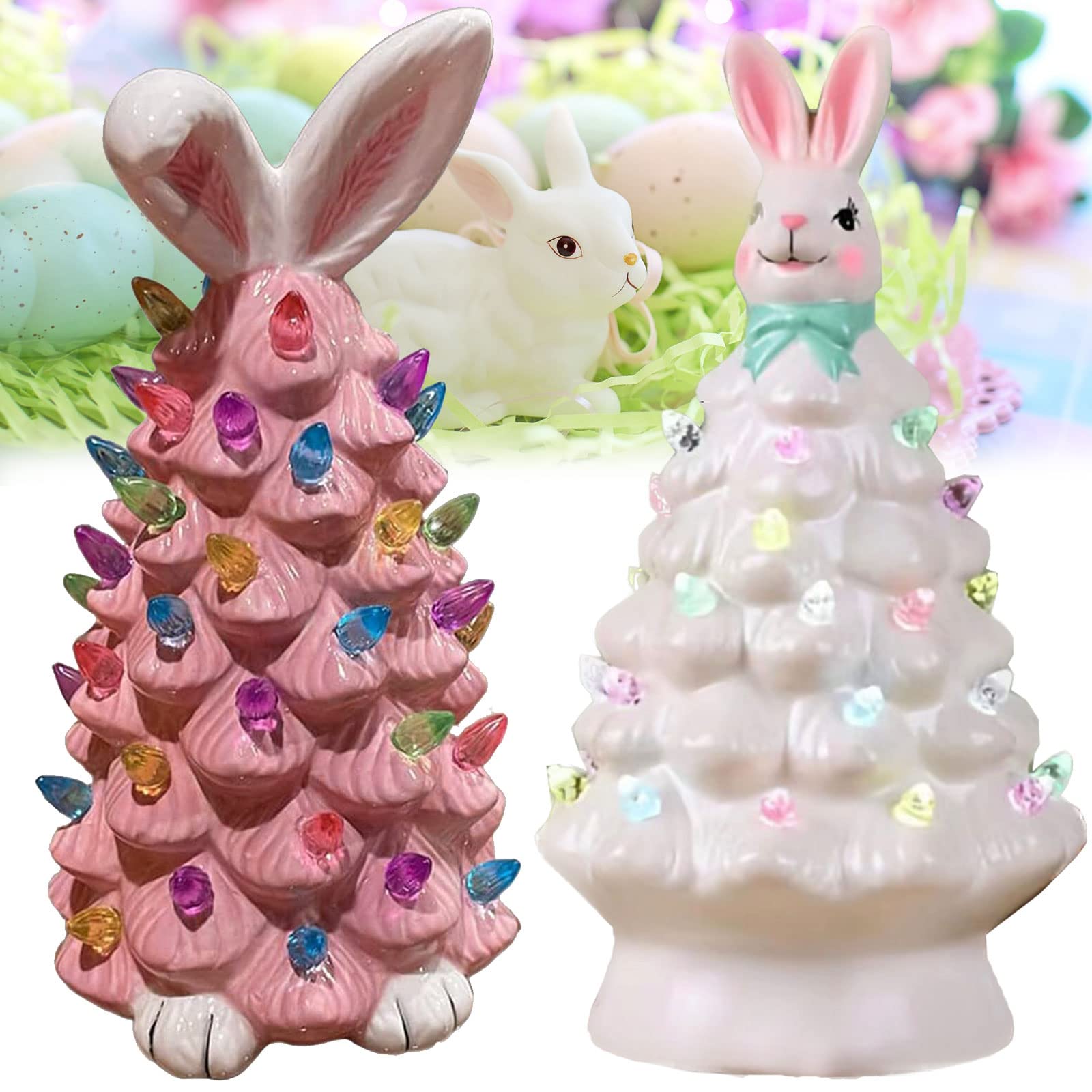 (🔥HOT SALE NOW 49% OFF) - 🐰🐰Easter Pink Bunny Tree-Buy 2 Free Shipping