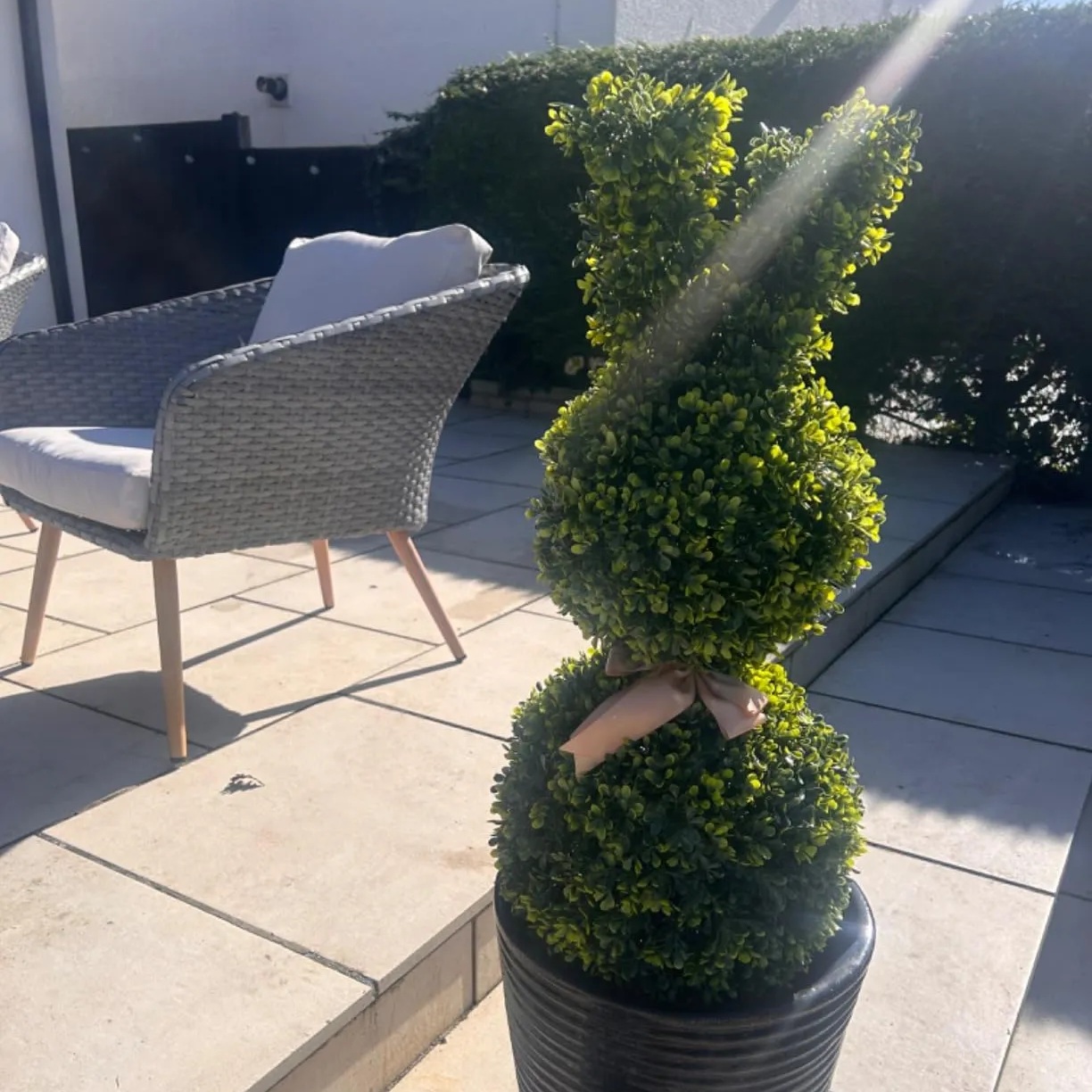 🐰Easter Hot Sale💥Artisan-Crafted Artificial Bunny Topiary Decoration