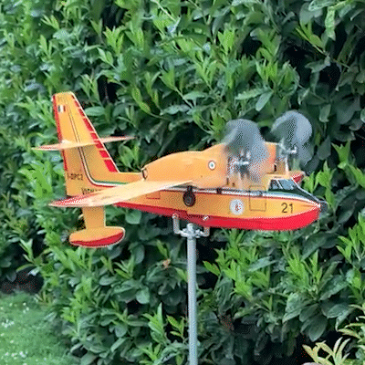 Canadair CL-215 Aircraft Garden Art Decor