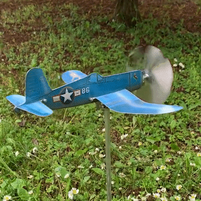 Corsair F4U Aircraft Garden Art Decor