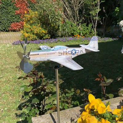 P 51 Mustang 5MK Aircraft Garden Art Decor