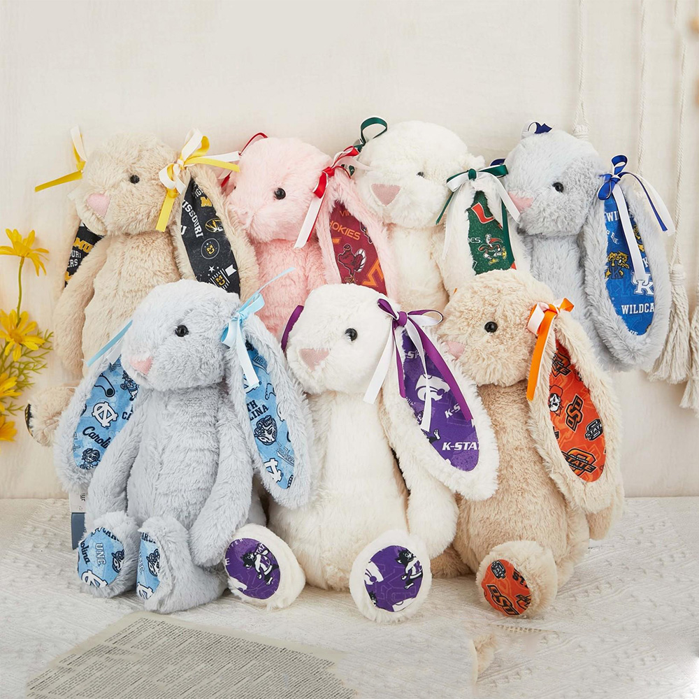 Personalized School Graduation Bunny – Custom Embroidered College Grad Bunny Plush, 2026 Grad Keepsake Gift, University Logo Stuffed Animal