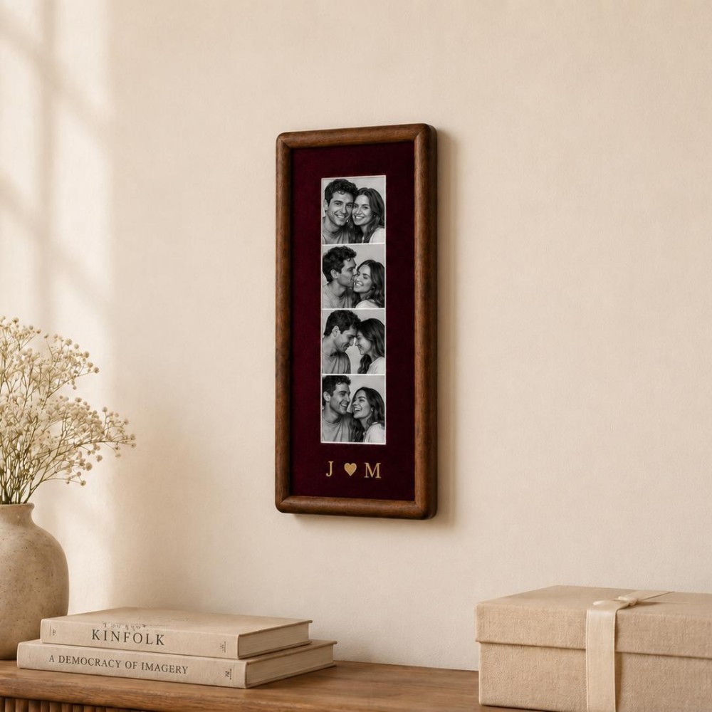 Personalized Photo Strip Frame – Custom Couple Memory Keepsake