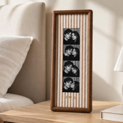 Personalized Photo Strip Frame – Custom Couple Keepsake & Wall Decor